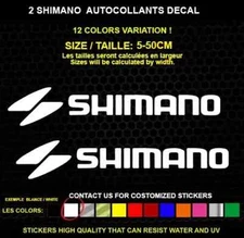 2 SHIMANO sticker Genuine decal sticker WATERPROOF STICKERS