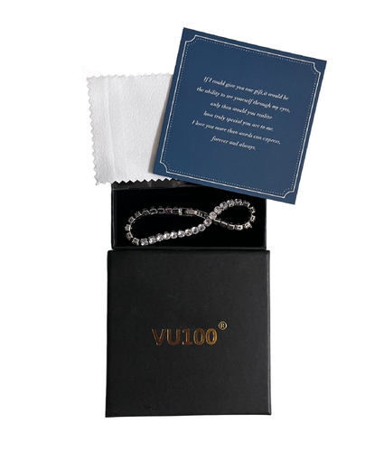 Womens Crystal Tennis Bracelet Birthday Christmas Cubic Zirconia Sparkling BOXED - Picture 9 of 9