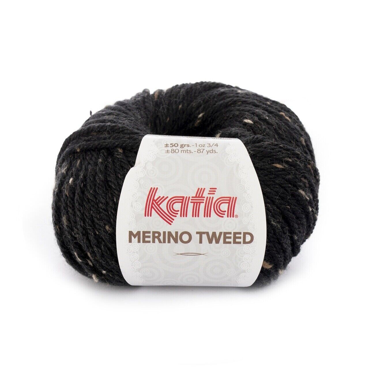 Merino Tweed by Katia - Black (309) - 50 g / approx. 80 m Wool