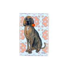 Plott Hound Rose Magnet Handmade Valentines Day Gifts Holiday Art Home Decor