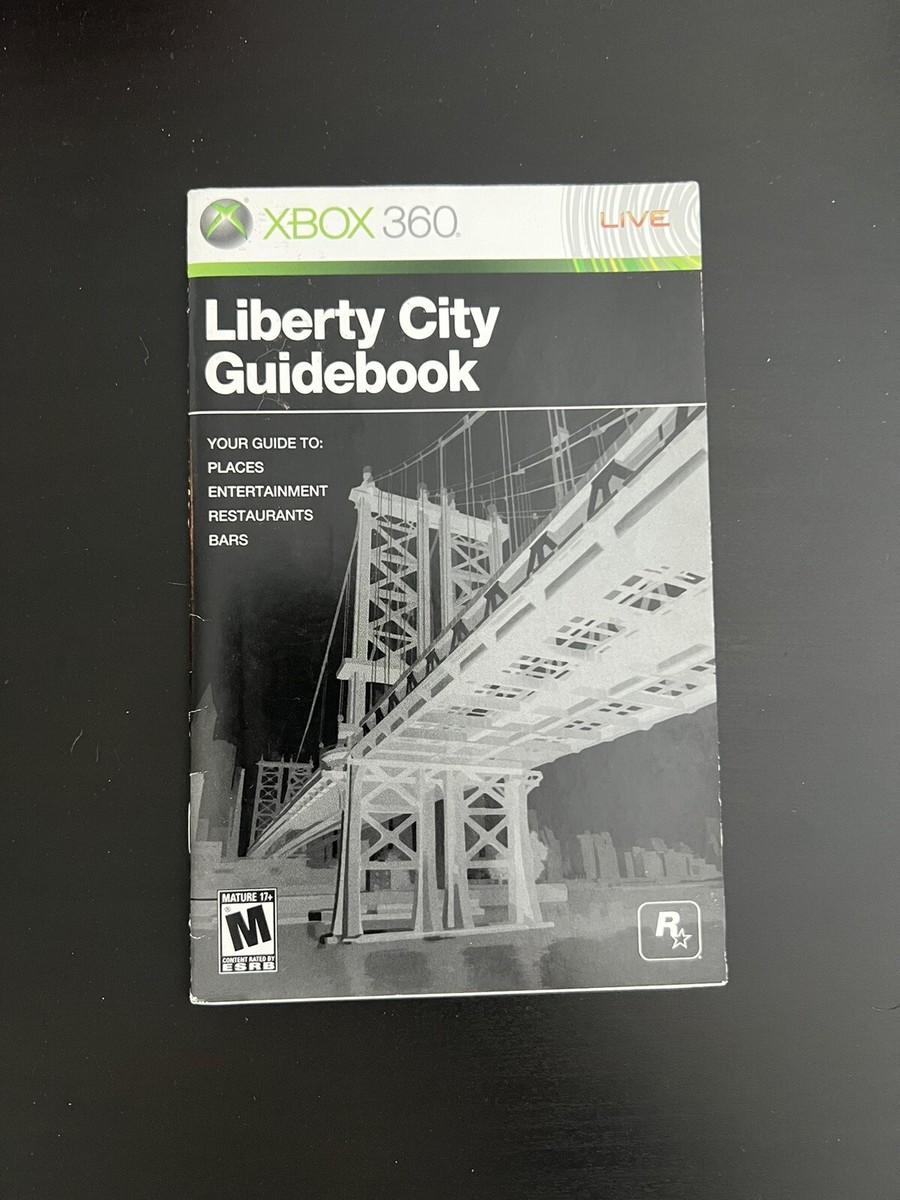 Liberty City Guidebook Grand Theft Auto IV Xbox 360 Guide Booklet