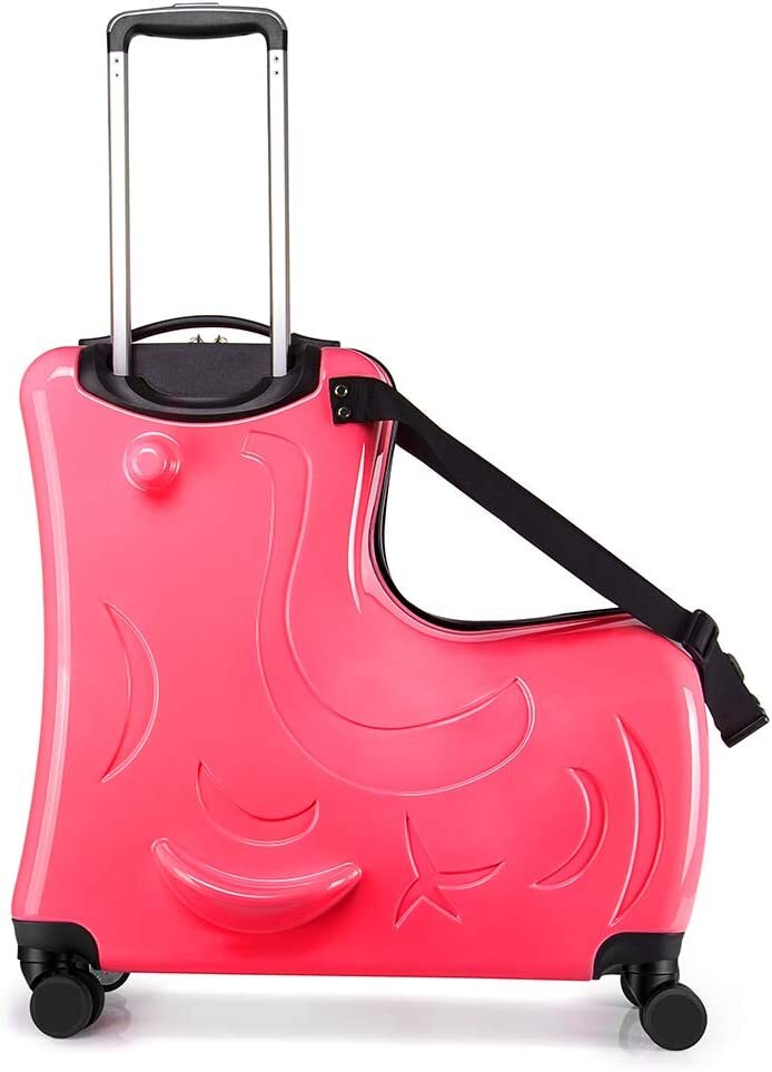 24 Inch NA AO WEI LA OW Kid's Ride on Suitcase Luggage w Spinner