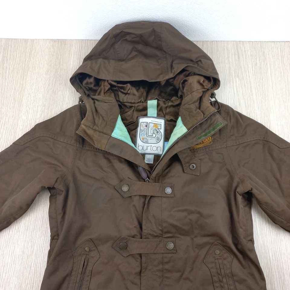 Burton Snow Jacket Women's Size XS Weather Proof Military Styling Zip Clip Vents - image 2 of 4