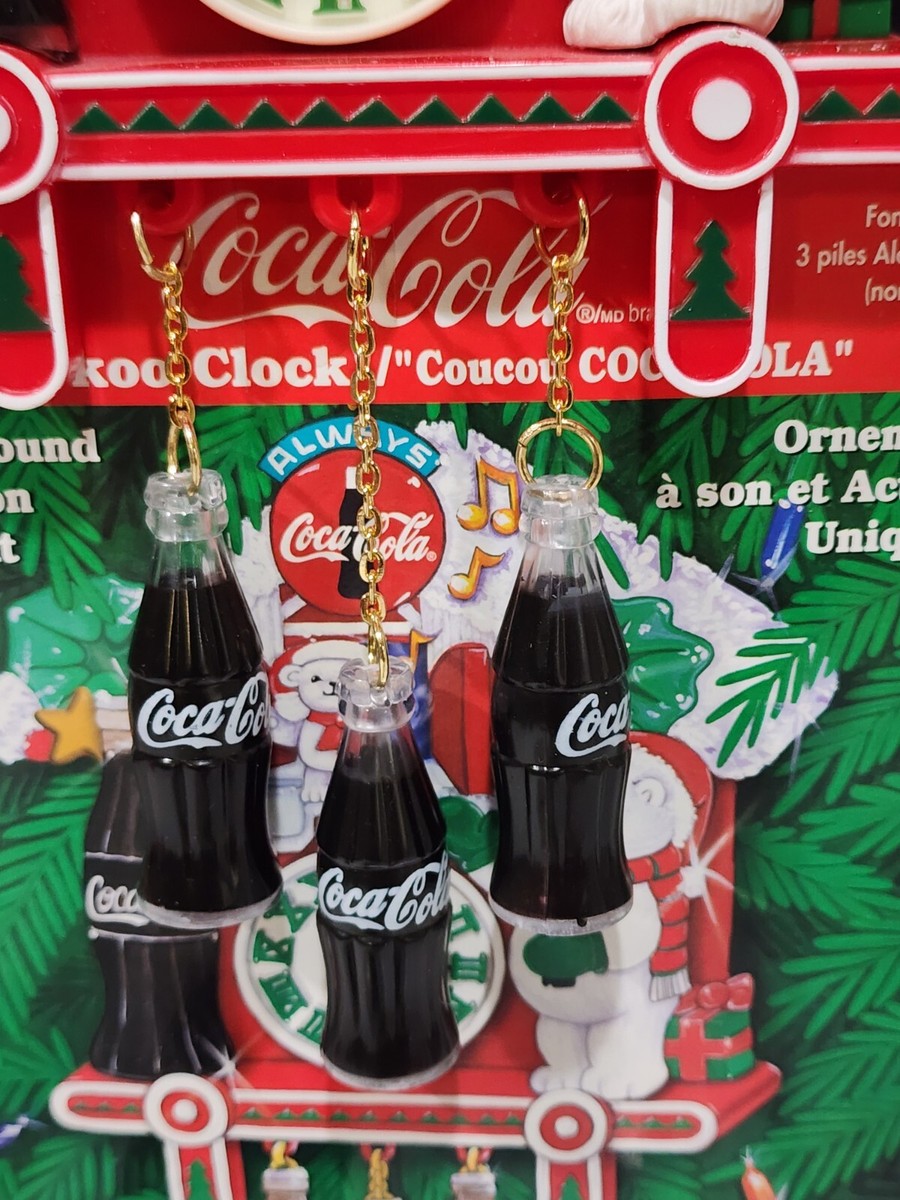 RARE Christmas Coca-Cola Musical Cuckoo Clock 