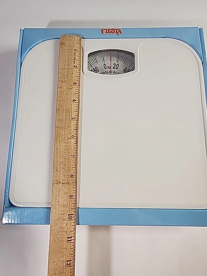 Balança banheiro banheiro banheiro mostrador mecânico aço resistente 300 lb peso corporal LEIA - Imagem 4 de 4