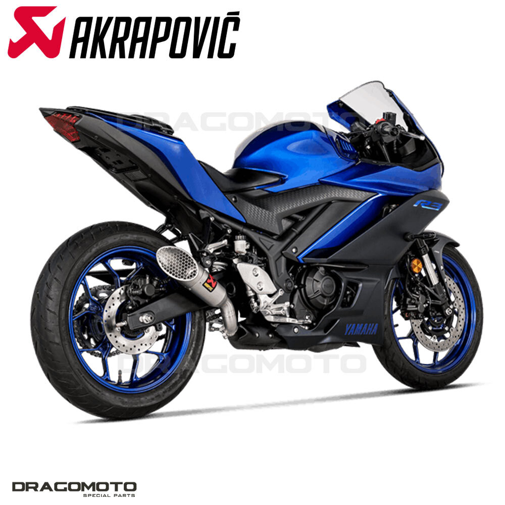 YAMAHA YZF-R3 2022-2023 Exhaust AKRAPOVIC Titanium RC S-Y3SO6