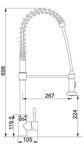MONSOON SHOWERS - Commercial Style Kitchen Mixer Tap - SS - WELS - RRP $1499 - Picture 2 of 3