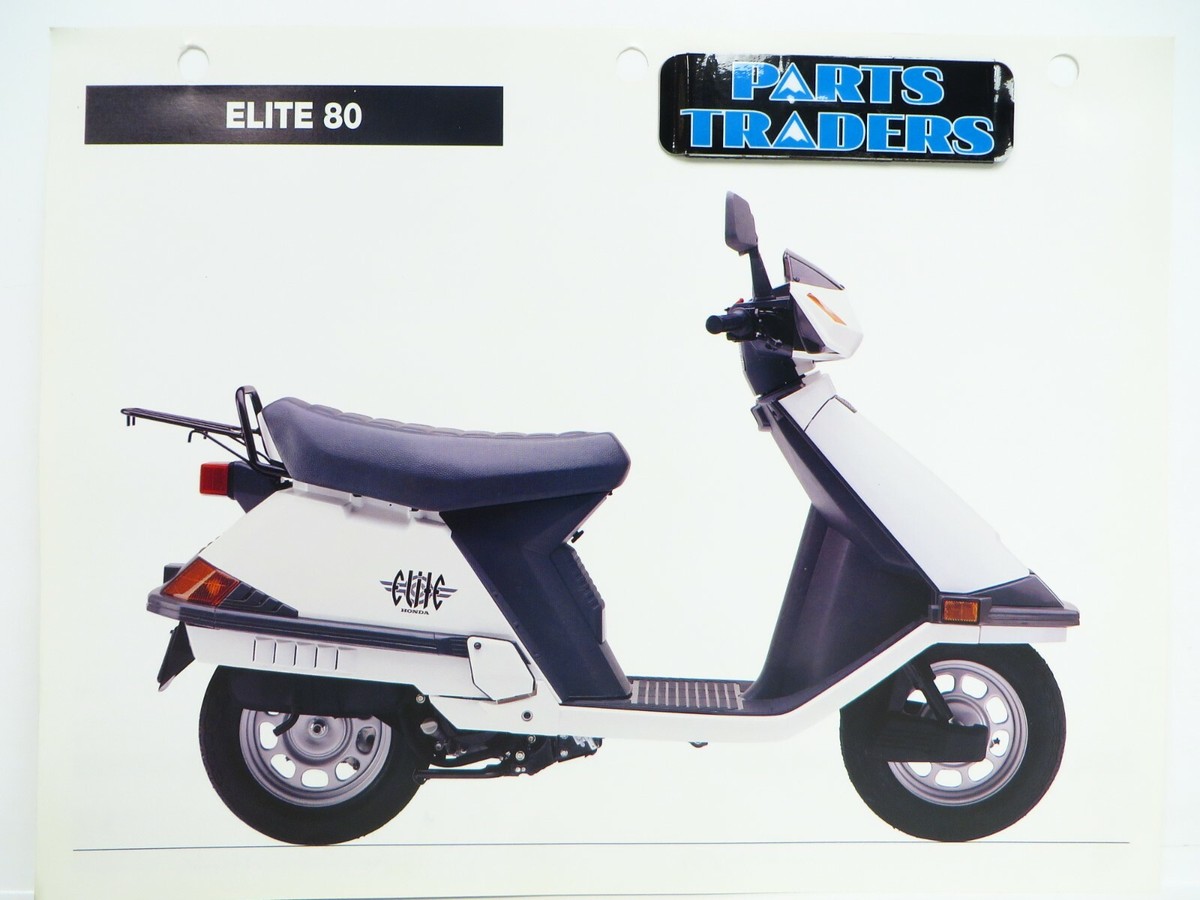 HONDA 80s オフィシャル　USA製　アメリカ製 OEM Genuine Honda Red Book Single Page Spec Sheet Elite 80 CH80