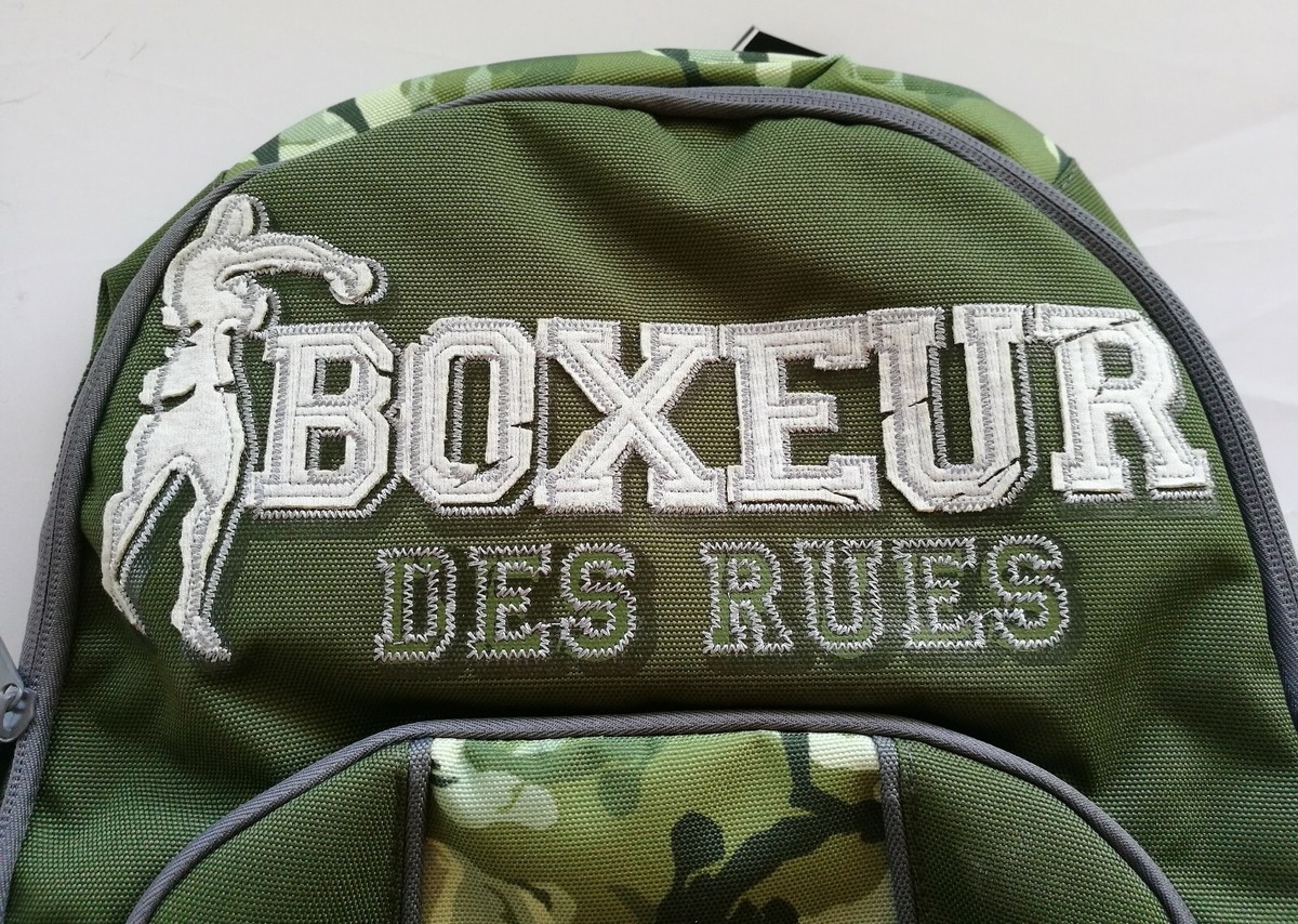 Zaino americano BOXEUR DES RUES The Fighter Brand verde Scuola Tempo libero