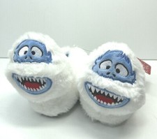 Abominable Snowman Yeti Rudolph Red Nosed Reindeer White Youth Toddler Slippers
