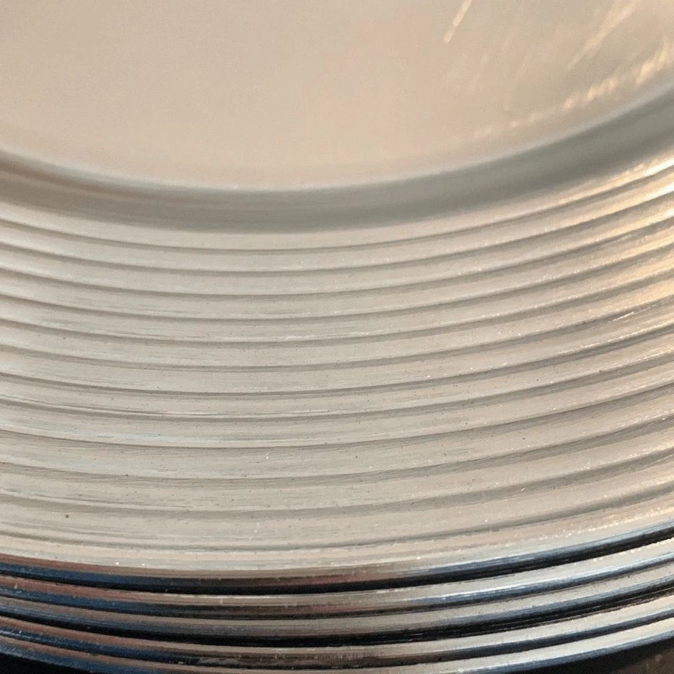 "Juego de 6 platos cargadores plateados bandejas de velas redondas de 13"" para decoración de eventos o hogares" Foto 2 de 4