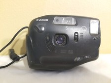 Vintage Canon Snappy Q 35mm Film Camera for PARTS ONLY battery door broken