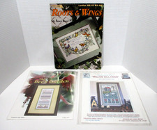 Vintage Cross Stitch Charts Primitive Cabin F...