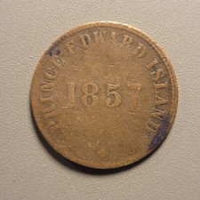 1857 Canada Prince Edward Island 1/2 Penny Token - Self Government and Free Trad