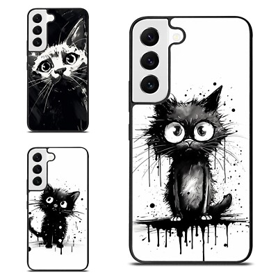 abstract cat crayon Impact Case For Samsung Galaxy Z Fold Flip 3 4 5 6