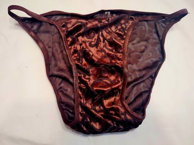 Mens Seamless BODY HUGGER String Bikini Beach Underwear COCOA VIBE VELVET