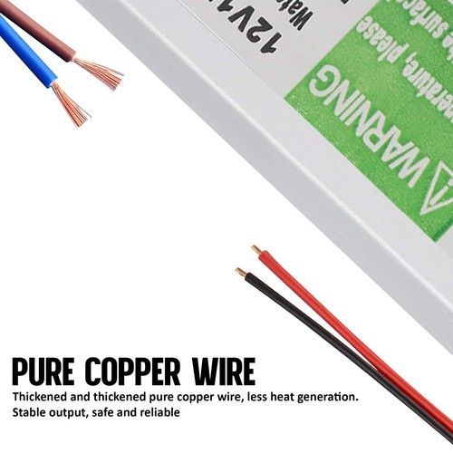 LED Trafo Netztteil IP67 10W-350W 12V DC Transformator f. Strip Band wasserdicht - Bild 14 von 100