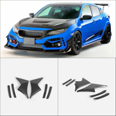 2017 Onwards Honda Civic Type R FK8 JS-S Type Carbon Fiber Front