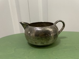 Vintage Sliver Plated Creamer  Beautiful Shape With Unknown Markings