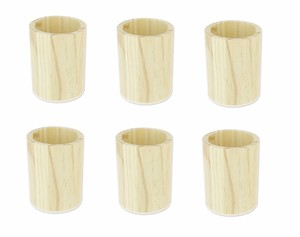 Set 6 pezzi porta penne matite portapenne decorare decoupage legno ... Matite legno grezzo