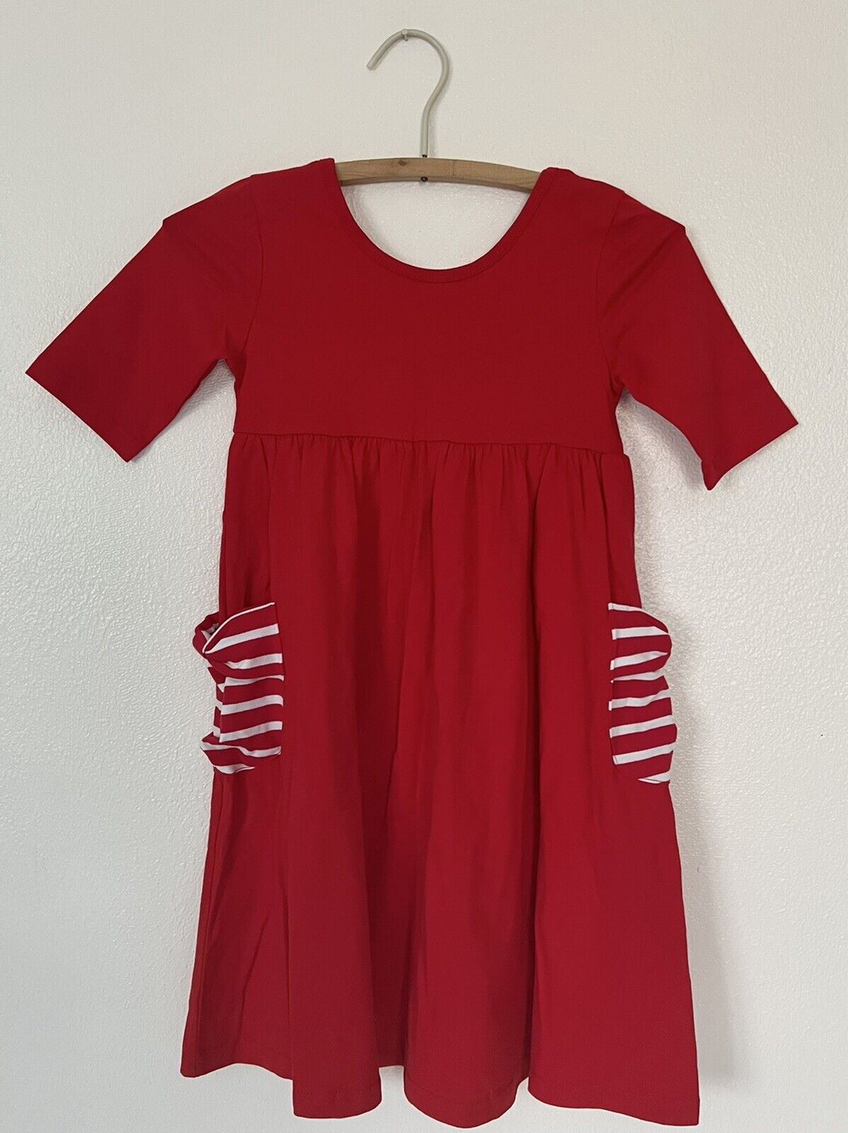 elise lane girls  red dress size 8