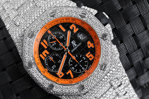 Audemars Piguet Royal Oak Offshore Chronograph Volcano Iced-Out Diamond Watch