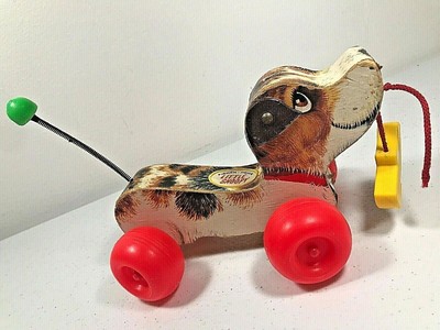 fisher price pull along dog vintage