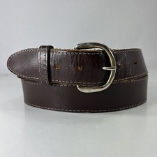Brown Harness Cowhide Work Belt - Made in USA - Men's Size 42/105