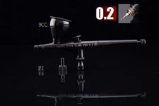 Border Model Black Flame 0.2mm Dual Action Airbrush w/9cc Cup [Pro]