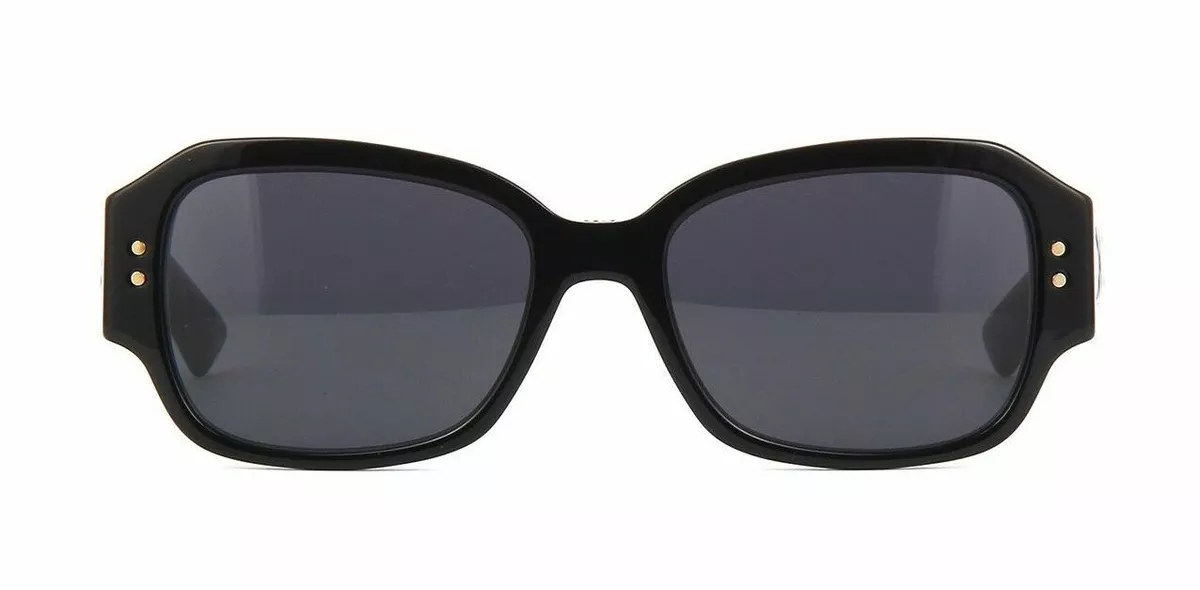 DIOR Lady Dior Studs 5 54mm Black Rectangle Woman's Sunglasses S1129