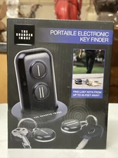 THE SHARPER IMAGE Portable Electronic Key Finder (2 Finders) 1 Set *NEW IN BOX