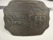 VTG Lewis Buckles Fire Dept. America's Heroe's First Responder Related Buckle