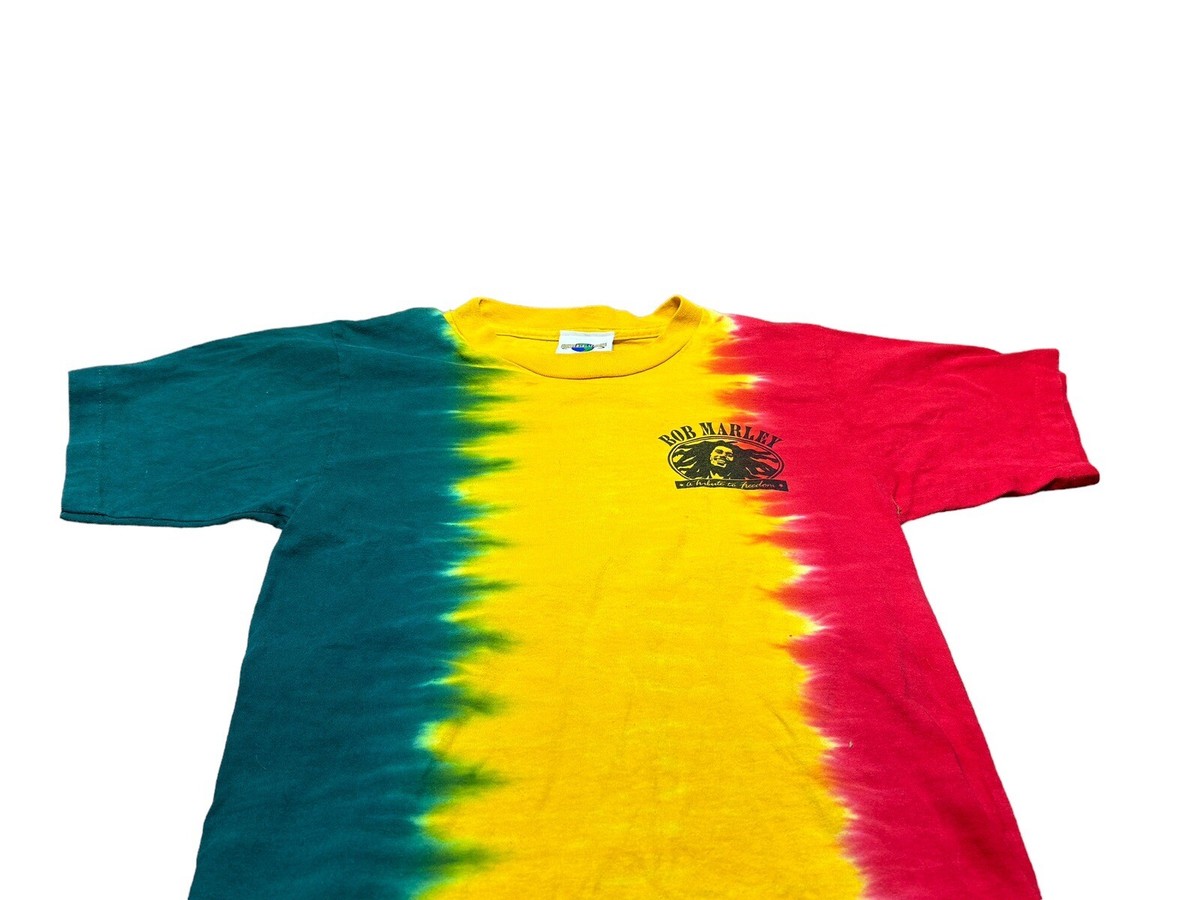 Vintage 90s Universal Studios Bob Marley Tie Dye T-Shirt Small