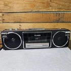 Vintage 80s Panasonic RX-FM25 Boombox Portable Cassette/FM Radio Player~WORKING!