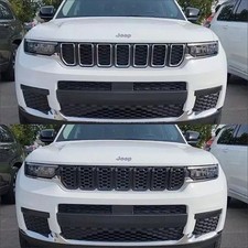 For Jeep Grand Cherokee L 21-25 Trim Illusion 8-pc Gloss Black Main Grille