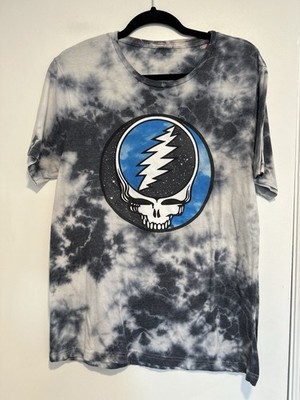 Grateful Dead Men s Sz:L Liquid Blue Sky Space SYF Black & White tie-dye
