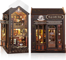 Book Nook Kit for Adults and Teens, DIY Miniature House Kit with Led Light, 3D W