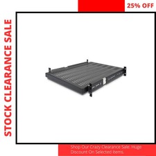 Sliding Server Rack Shelf 2U Adjustable Vent Mount