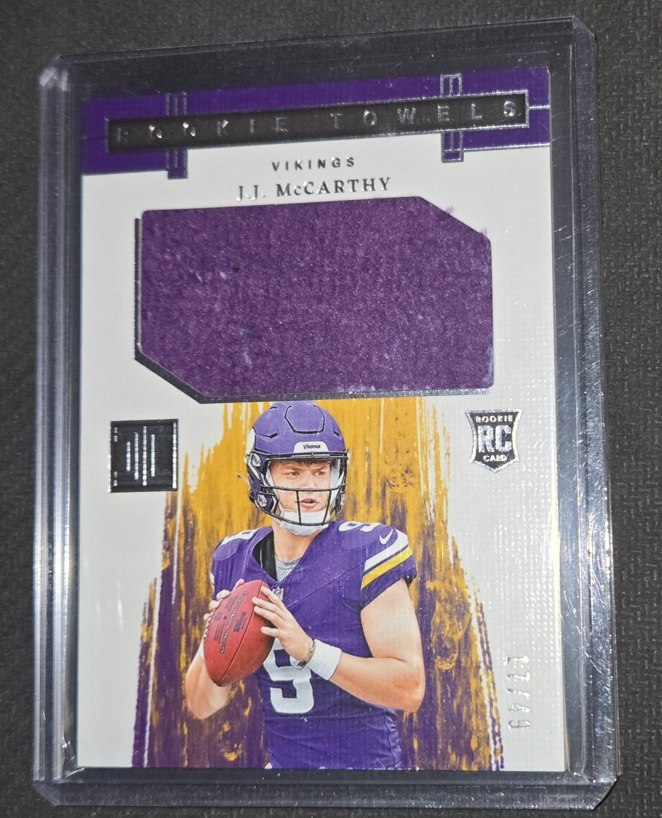 2024 Panini Impeccable Rookie Towels JJ McCarthy RC 17/49