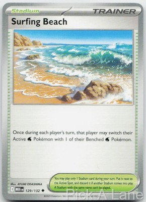 Surfstrand 129/132 Uncommon Mega Evolution Pokemon Near Mint