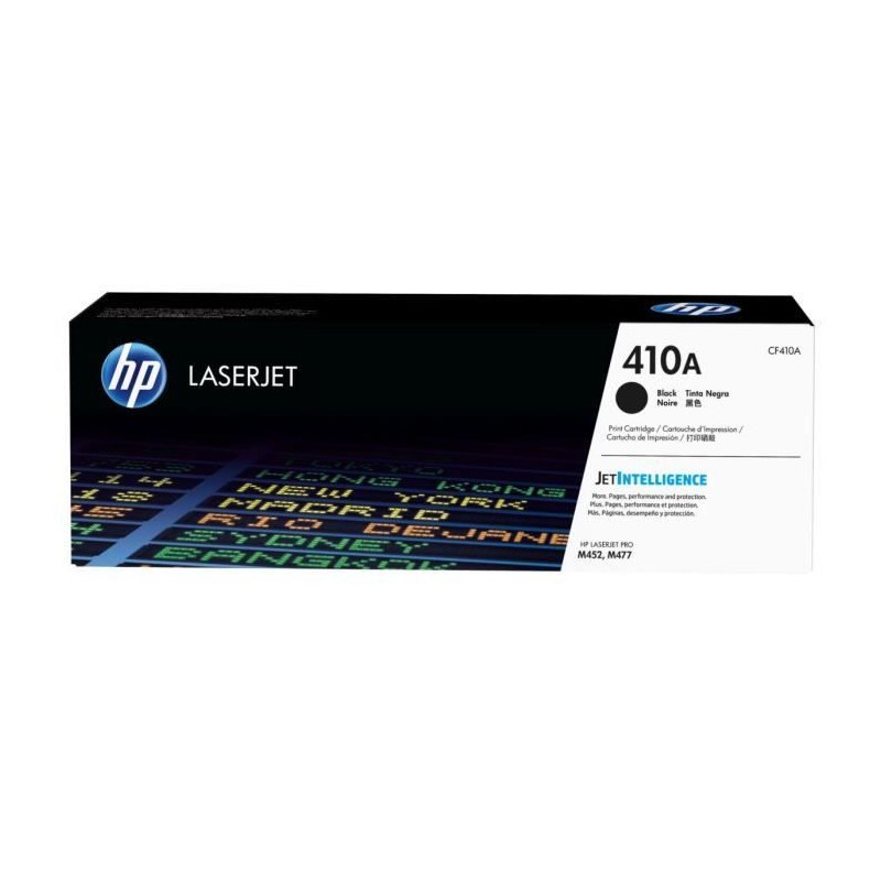 Cartouche toner noir HP 410A pour des rapports de réunion impeccables au bureau