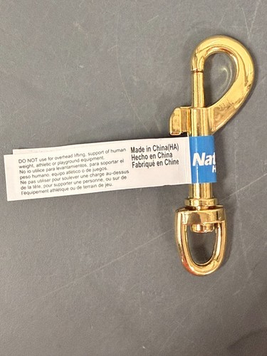 BAG OF 4 National Hardware 3172BC Bronze-Plated Swivel Eye Bolt Snaps - SELECT - Picture 14 of 32