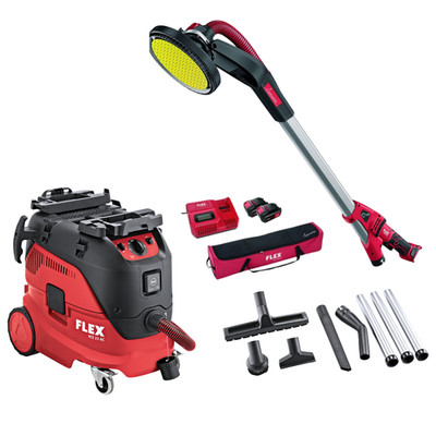Flex Akku Wand/Deckenschleifer Giraffe GE MH 18.0-EC/5.0 Set MH-R+VCE 33 M o. L