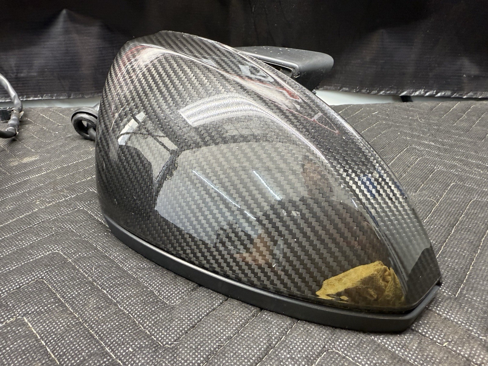 17-23 Audi R8 Carbon Fiber Door Mirror Pair Left & Right Genuine OEM