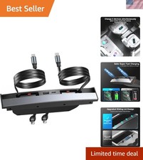 Fast-Charging 4-Port USB Hub for Tesla Model 3/Y - Perfect Console Fit 2021-2024