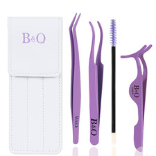 B Q Eyelash Applicator Tool 3 PCS Lash Applicator Tool Kit Lash Tweezers for Eye