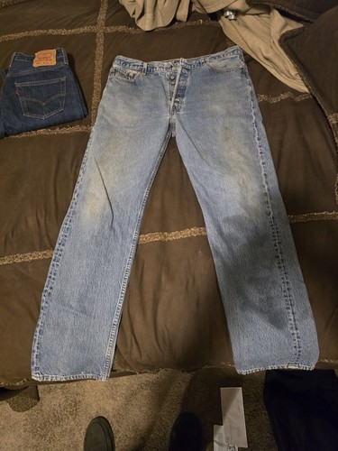 Levi's 501 Men's Vintage Jeans Blue 38x34 100% Cotton Made in USA