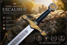 King Arthur Excalibur Sword Replica Handmade Medieval Fantasy Scottish LOTR Gift