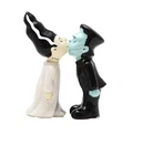 PT Frankenstein & His Bride Kissing Couple Salt and Pepper Shakers Set