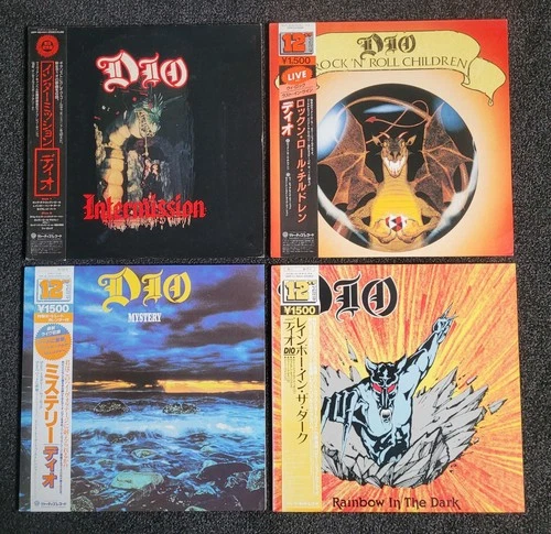 DIO JAPAN 3 X 12"  1 X LP COLLECTION OBI JAPANESE BLACK SABBATH